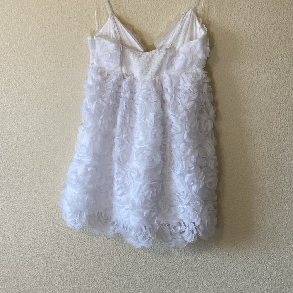 ANTHROPOLOGY BHLDN V-NECK TULLE ROSETTE MINI DRESS - Picture 6 of 11